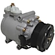 9632976A A/C Compressor, With Clutch, 6-Groove Pulley, GPD OE Replacement