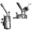 9633327 A/C Compressor Kit, Drier Pad fitting is 5/8, Includes (1) A/C Compressor, (1) A/C Accumulator, (1) A/C Orifice Tube, (1) A/C O-Ring and Gasket Seal Kit