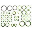 9633353B 5-Piece Kit A/C Compressor, With Clutch, 6-Groove Pulley, Includes (1) A/C Compressor, (1) A/C Accumulator, (1) A/C Orifice Tube, (1) A/C O-Ring and Gasket Seal Kit and (1) A/C Condenser