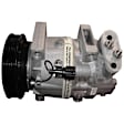 1999 Nissan Pathfinder - 5-Piece Kit A/C Compressor, O-Ring Seal Kit 1321282; Acum/Drier 141142; Front Exp Valve 3411341; Condenser 4954C; 511880; Cwv18; 4 Boss Mount; Calsonic; 5 Groove, With Clutch, 5-Groove Pulley, 3.3L 6Cyl