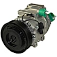 9641605A 4-Piece Kit A/C Compressor, With Clutch, 6-Groove Pulley, 2.7L, 6Cyl, GPD OE Replacement, Includes (1) A/C Compressor, (1) A/C Expansion Valve, (1) A/C O-Ring and Gasket Seal Kit and (1) A/C Condenser