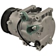 9641621B 4-Piece Kit A/C Compressor, With Clutch, 6-Groove Pulley, 2.0L, 4Cyl, GPD A/C Compressor, Includes (1) A/C Compressor, (1) A/C Expansion Valve, (1) A/C O-Ring and Gasket Seal Kit and (1) A/C Condenser