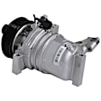 2009 Nissan Versa - 4-Piece Kit A/C Compressor, Manual Transaxle, 7 Groove; Front Exp Valve 3118; Oring Seal Kit 1321282; Condenser 359C; 6513038; Cr10, With Clutch, 7-Groove Pulley, 1.6L 4Cyl, GPD A/C Compressor