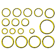 9641825A 4-Piece Kit A/C Compressor, With Clutch, 6-Groove Pulley, 2.5L, 5Cyl, GPD OE Replacement, Includes (1) A/C Compressor, (1) A/C Orifice Tube, (1) A/C O-Ring and Gasket Seal Kit and (1) A/C Condenser