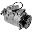 2005 BMW 530i - 4-Piece Kit A/C Compressor, All Seals For Air Conditioning, Direct Drive Compressor, 4 Groove, 7SEU17C, Drier Located on Condenser, With Clutch, 4-Groove Pulley, 3.0L 6Cyl, GPD OE Replacement