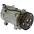 9642135 A/C Compressor, With Clutch, 6-Groove Pulley