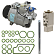 2013 Mercedes Benz GL450 - 4-Piece Kit A/C Compressor, 6 Groove; Oring Seal Kit 1321302; 6512217; 7Seu16C; Front Exp Valve 3411500; Acum/ Drier 1412066, With Clutch, 6-Groove Pulley, 4.7L 8Cyl