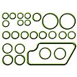 2013 Mercedes Benz GL450 - 4-Piece Kit A/C Compressor, 6 Groove; Oring Seal Kit 1321302; 6512217; 7Seu16C; Front Exp Valve 3411500; Acum/ Drier 1412066, With Clutch, 6-Groove Pulley, 4.7L 8Cyl