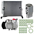 2016 Toyota 4Runner - 4-Piece Kit A/C Compressor, With Clutch, 7-Groove Pulley, 4.0L 6Cyl, Includes (1) A/C Compressor, (1) A/C Condenser, and (1) A/C Service Kit (A/C Expansion Valve and A/C O-Ring and Gasket Seal Kit)