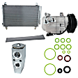 2014 Acura MDX - 4-Piece Kit A/C Compressor,  Groove; Front Exp Valve 3411592; O-Ring Seal Kit 132138; 513120; Condenser 4277C; A10Hf20, With Clutch, 6-Groove Pulley, 3.5L 6Cyl