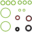 2014 Acura MDX - 4-Piece Kit A/C Compressor,  Groove; Front Exp Valve 3411592; O-Ring Seal Kit 132138; 513120; Condenser 4277C; A10Hf20, With Clutch, 6-Groove Pulley, 3.5L 6Cyl
