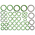 9642502B 5-Piece Kit A/C Compressor, With Clutch, 6-Groove Pulley, 3.0L, 6Cyl, Includes (1) A/C Compressor, (1) A/C Accumulator, (1) A/C Orifice Tube, (1) A/C O-Ring and Gasket Seal Kit and (1) A/C Condenser