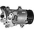 2018 Subaru Outback - 4-Piece Kit A/C Compressor, 6 Groove; Acum/ Drier 1412045; Oring Seal Kit 1321414; 6513331; Front Exp Valve 3411623; Tse14F, With Clutch, 6-Groove Pulley, 2.5L 4Cyl