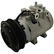 2001 Hyundai Santa Fe - 4-Piece Kit A/C Compressor, With Clutch, 6-Groove Pulley, 2.7L 6Cyl, GPD OE Replacement Includes (1) A/C Compressor, (1) A/C Condenser, and (1) A/C Service Kit (A/C Expansion Valve and A/C O-Ring and Gasket Seal Kit)