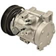 2013 Mazda 3 - 5-Piece Kit A/C Compressor, Sedan, 6 Groove; Hs18; Oring Seal Kit 132102; Front Exp Valve 311570; Condenser 3866C; Acum/ Drier 111815; 6512910, With Clutch, 6-Groove Pulley, 2.5L 4Cyl