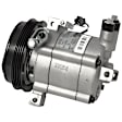 9643151A 4-Piece Kit A/C Compressor, With Clutch, 4-Groove Pulley, 2.5L, 4Cyl, GPD A/C Compressor, Includes (1) A/C Compressor, (1) A/C Expansion Valve, (1) A/C O-Ring and Gasket Seal Kit and (1) A/C Condenser
