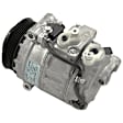 2007 Mercedes Benz C230 - 4-Piece Kit A/C Compressor,  Groove; Nipp; Front Exp Valve 3411452; Oring Seal Kit 1321302; With Vertical Drier Attached On Condenser; Condenser 328C; 512104; 7Seu1C, With Clutch, 6-Groove Pulley, 2.5L 6Cyl