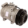 2007 Acura MDX - 4-Piece Kit A/C Compressor, 6 Groove; Oring Seal Kit 1321278; Nipp; Front Exp Valve 3411790; 6512491; Condenser 3600C, With Clutch, 6-Groove Pulley, 3.7L 6Cyl, GPD OE Replacement