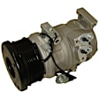 9644810B 4-Piece Kit A/C Compressor, With Clutch, 7-Groove Pulley, 4.0L, 6Cyl, GPD OE Replacement, Includes (1) A/C Compressor, (1) A/C Expansion Valve, (1) A/C O-Ring and Gasket Seal Kit and (1) A/C Condenser