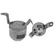 1993 BMW 320i - 5-Piece Kit A/C Compressor, 5 Groove; 7Sbu1C; O-Ring Seal Kit 132130; Acum/Drier 1411582; Condenser 4473C; Front Exp Valve 3411445; 511234; Denso; 3 Boss Mount, With Clutch, 5-Groove Pulley, 2.0L 6Cyl