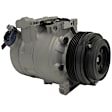 1993 BMW 320i - 5-Piece Kit A/C Compressor, 5 Groove; 7Sbu1C; O-Ring Seal Kit 132130; Acum/Drier 1411582; Condenser 4473C; Front Exp Valve 3411445; 511234; Denso; 3 Boss Mount, With Clutch, 5-Groove Pulley, 2.0L 6Cyl