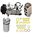 9645040 4-Piece Kit A/C Compressor, With Clutch, 6-Groove Pulley, Includes (1) A/C Compressor, (1) A/C Receiver Drier, (1) A/C Expansion Valve and (1) A/C O-Ring and Gasket Seal Kit