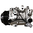 9645052 A/C Compressor, With Clutch, 7-Groove Pulley, 3.5L, 6Cyl