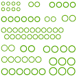 2014 Nissan NV3500 - 5-Piece Kit A/C Compressor, 7 Groove; Dks17D; Oring Seal Kit 1321393; Front Exp Valve 341115; 651217; Acum/ Drier 1412090; Condenser 4153C, With Clutch, 7-Groove Pulley, 5.6L 8Cyl