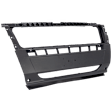 Front, Center Textured Gray Bumper Cover, CAPA Certified