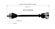 NCV23626 Rear, Driver or Passenger Side Axle Assembly - New Sold Individually