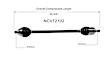 NCV72102 Front, Passenger Side Axle Assembly - New Sold Individually