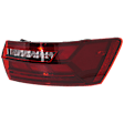 Passenger Side, Outer Tail Light, with Bulb, LED, Clear and Red Lens, CAPA CERTIFIED