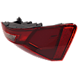 Passenger Side, Outer Tail Light, with Bulb, LED, Clear and Red Lens, CAPA CERTIFIED