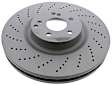 2013 Mercedes Benz E550 - Front, Driver or Passenger Side Brake Disc, Cross-Drilled, Vented, 5 Lugs, 360 mm, AWD, 4.7L 8Cyl, Genuine Mercedes Benz