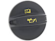06K103485D Oil Filler Cap - Black, Plastic, Direct Fit, Sold Individually