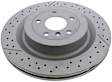 Genuine Mercedes Benz Brake Disc (Vented and Cross Drilled) (345 X 26 mm) - Replaces OE Number 166-423-05-12