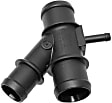 Genuine Audi, Volkswagen Coolant Hose Connector for Upper Radiator Hose Connector - Replaces OE Number 1K0-121-087 H
