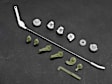 Genuine Mercedes Benz HVAC Control Knob Lever Kit for Footwell Flap Operating Levers - Replaces OE Number 203-830-00-32