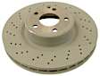 Genuine Mercedes Benz Brake Disc (Vented and Cross Drilled) (330 X 32 mm) - Replaces OE Number 220-421-25-12 64