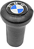 Genuine BMW Shift Knob Leather with BMW Logo Round Style (Screw-on Type) - Replaces OE Number 25-11-1-203-074