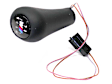 Genuine BMW Shift Knob (Illuminated) Black Leather with "M" 5-Speed Emblem (Push-on Type) - Replaces OE Number 25-11-2-231-550