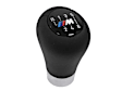 Genuine BMW Shift Knob Leather with "M" 6-Speed Emblem (Heavy, Push on Type) - Replaces OE Number 25-11-7-896-886