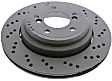 2006 BMW Z4 - Rear, Passenger Side Brake Disc, Cross-Drilled, 328 mm, Genuine BMW