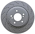 2006 BMW Z4 - Rear, Passenger Side Brake Disc, Cross-Drilled, 328 mm, Genuine BMW