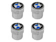 Genuine BMW Wheel Valve Stem Cap Set with "Roundel" Logo (Set of 4) - Replaces OE Number 36-11-0-421-544