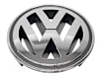 Genuine Volkswagen Grille Emblem "VW" (Chrome)/Anthracite - Replaces OE Number 3C0-853-600 A MQH