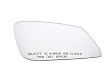 51-16-7-285-004 Passenger Side Mirror Glass, Heated, No Blind Spot Feature