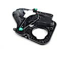 5K4839462 Rear, Passenger Side Power Window Regulator, Without Motor