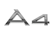 Genuine Audi Emblem A4 Trunk/Hatch Inscription (Chrome) - Replaces OE Number 8H0-853-741 2ZZ