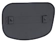 902-505-055-21-GRV Front, Driver Side Fog Light Cover, Black
